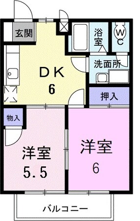 ブルーハイツIの物件間取画像